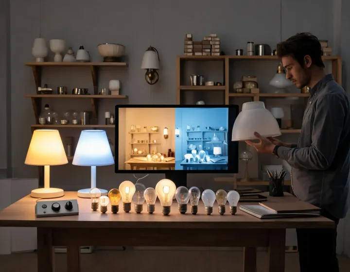 Luminaire schedule and selector interface